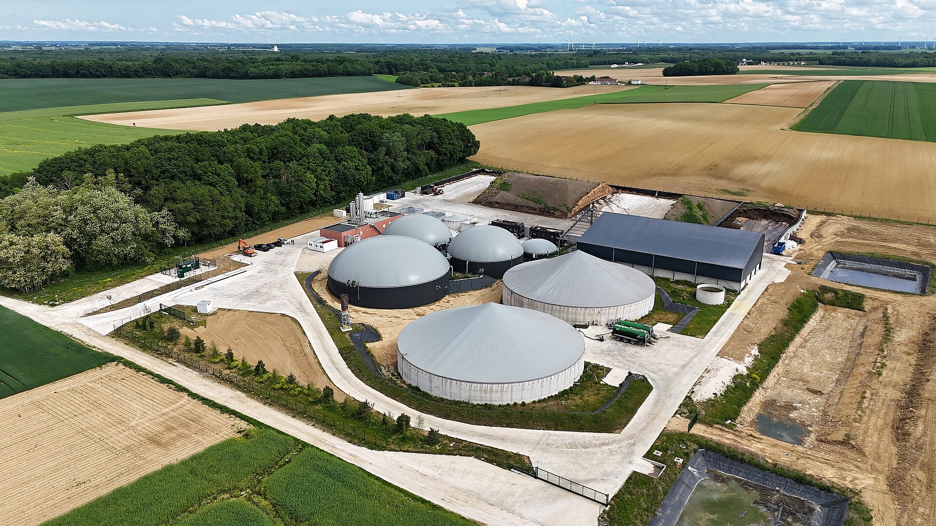 Biogasanlage Frankreich BIOMARNE