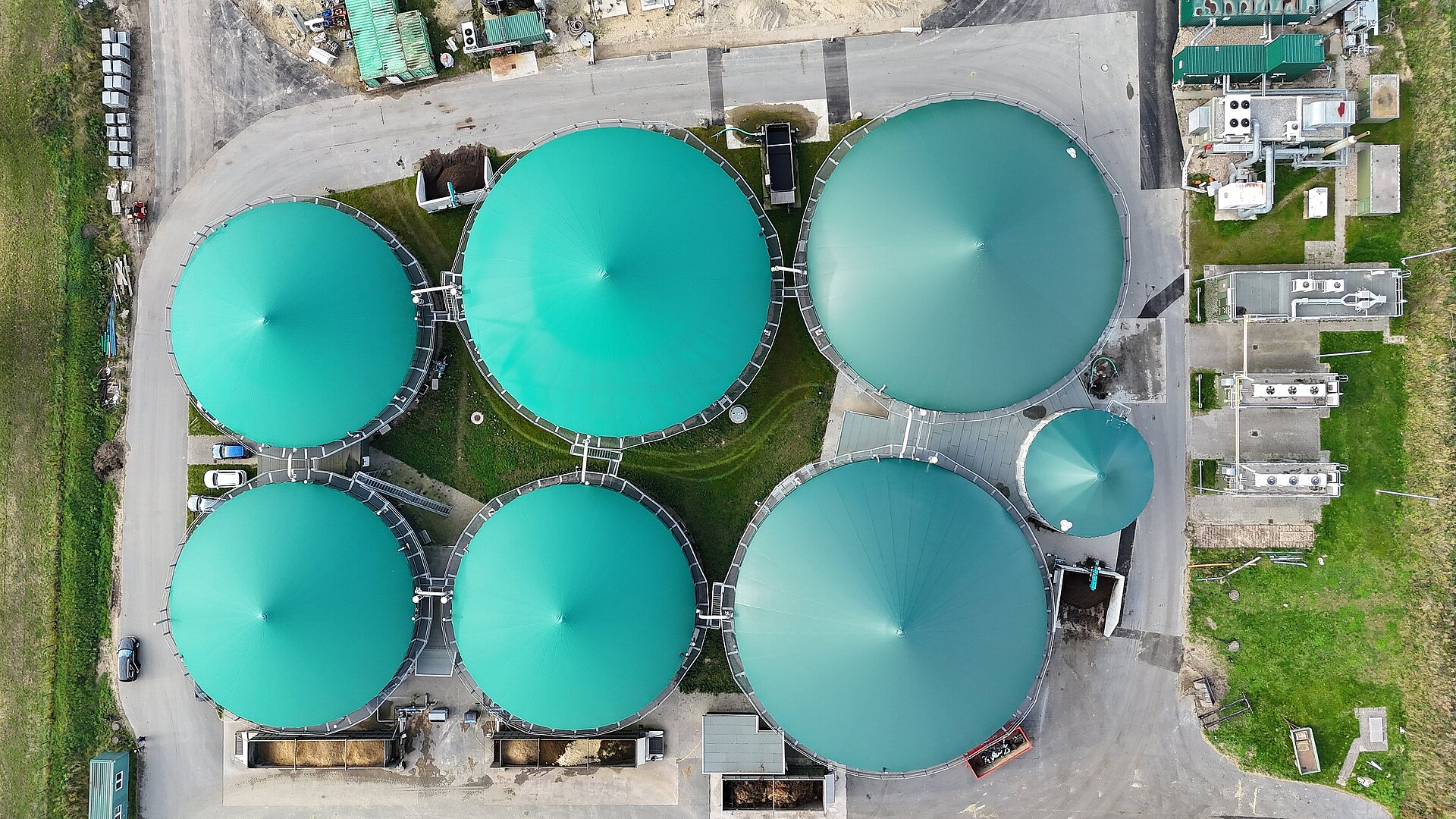 Biogas Fermenter von oben