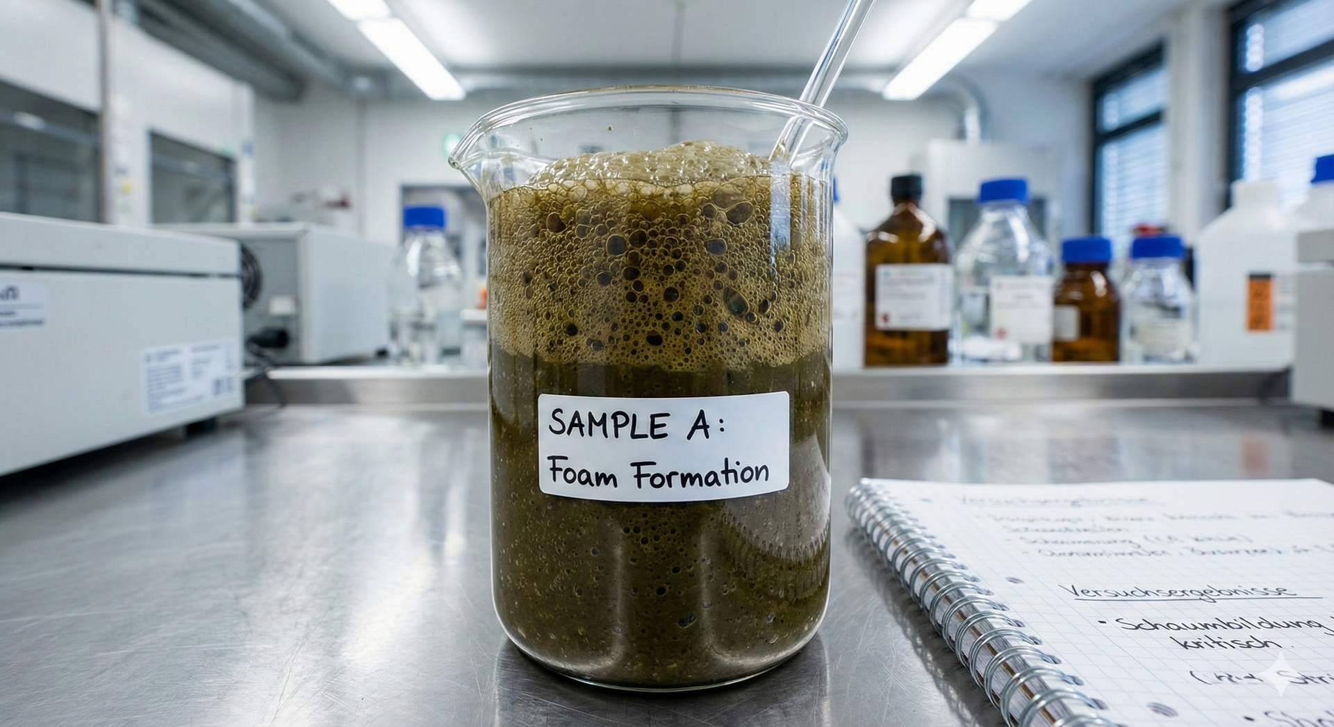 Schaumbildung