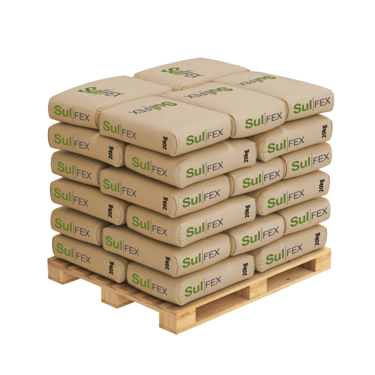 Sulfex Säcke auf Palette